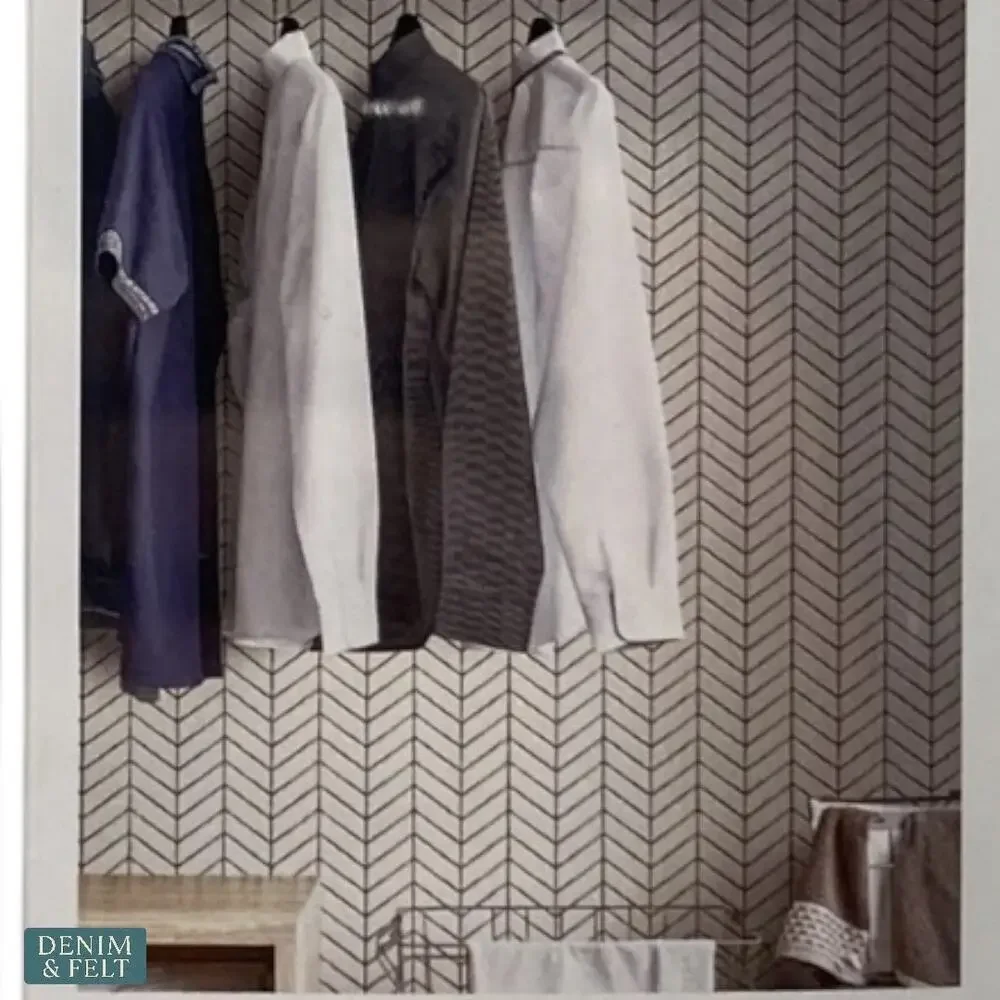 WallPops NuWallpaper Harper Grey Peel & Stick Removable Wallpaper Roll NEW